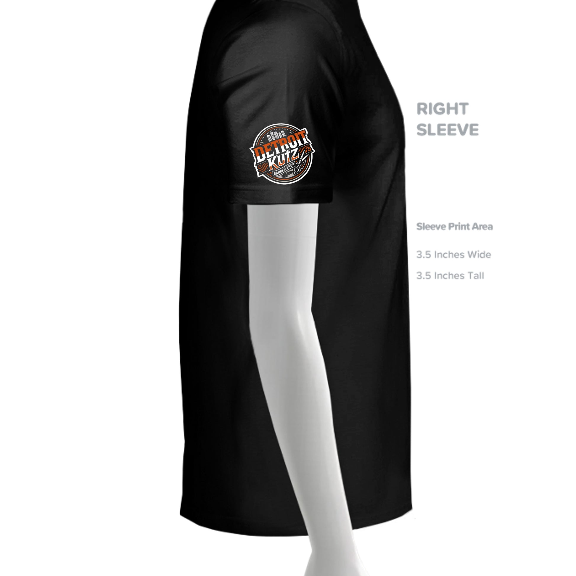 BLACK HEATHER - 3001CVC - SLEEVE_RIGHT